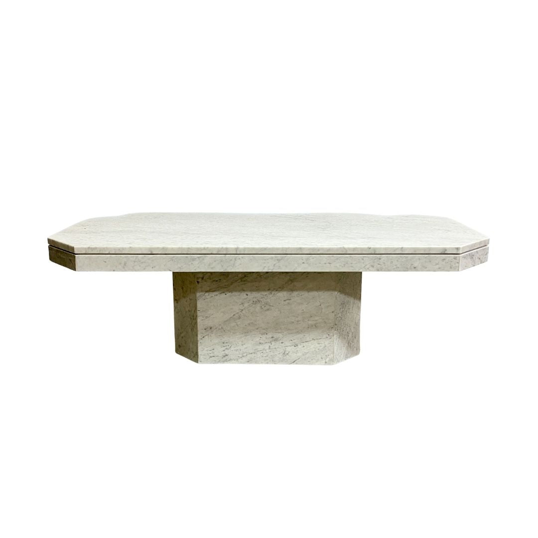 rectangular pedestal coffee table
