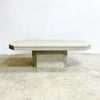 rectangular pedestal coffee table