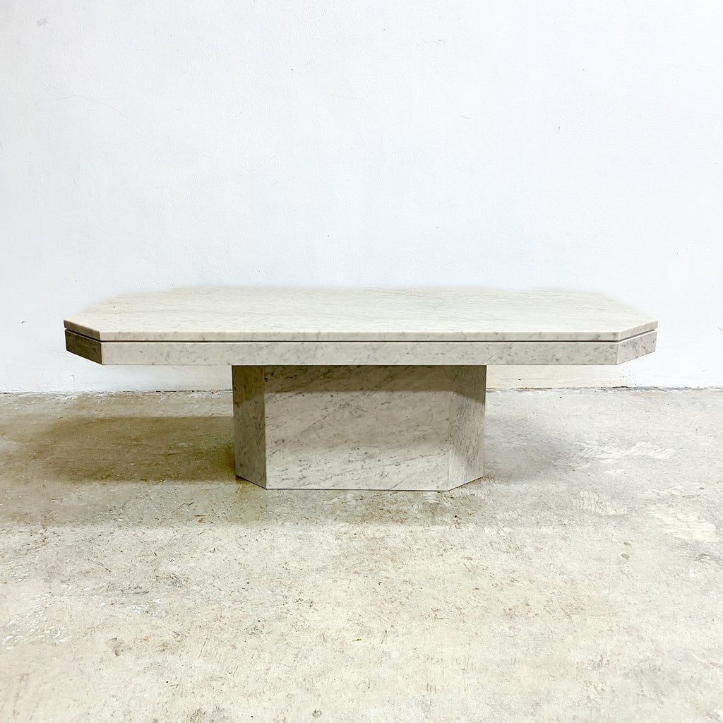 rectangular pedestal coffee table