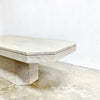 rectangular pedestal coffee table