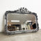 Large Decorative Silver Edge Mirror With Bevelled Edge