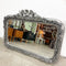 Large Decorative Silver Edge Mirror With Bevelled Edge