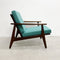 Mid Century Parker Rattan Back Armchairs - Restored And Newly Upholstered