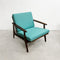 Mid Century Parker Rattan Back Armchairs - Restored And Newly Upholstered