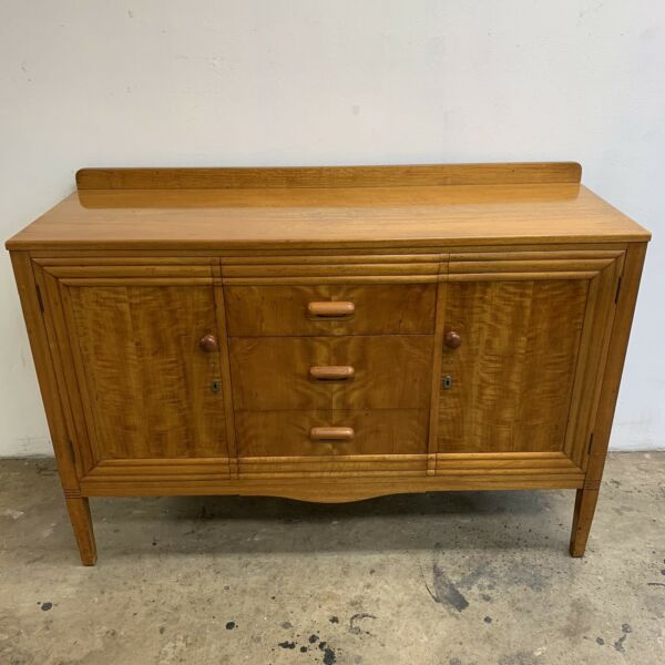 Beautiful 1940’s Maple Sideboard Buffet