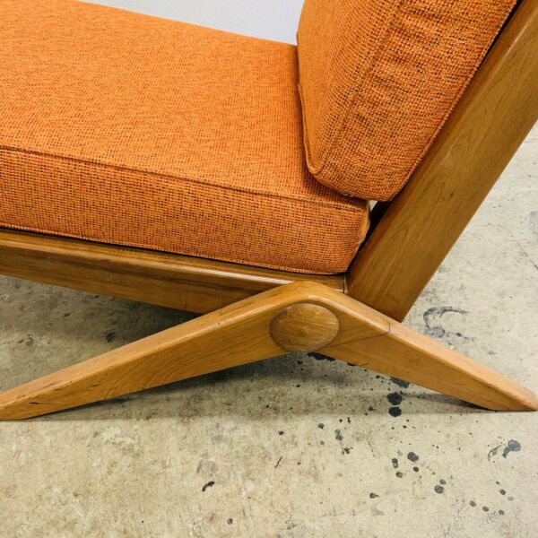 1950’s Parker Mid Century Compass Scissor Leg Lounge Armchair Chair