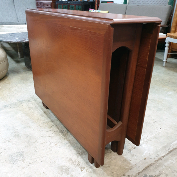 1970's Retro Teak Gate Leg Drop Side Dining Table