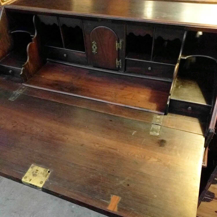 19th Century Antique Portuguese Bureau Desk Brazilian Rosewood