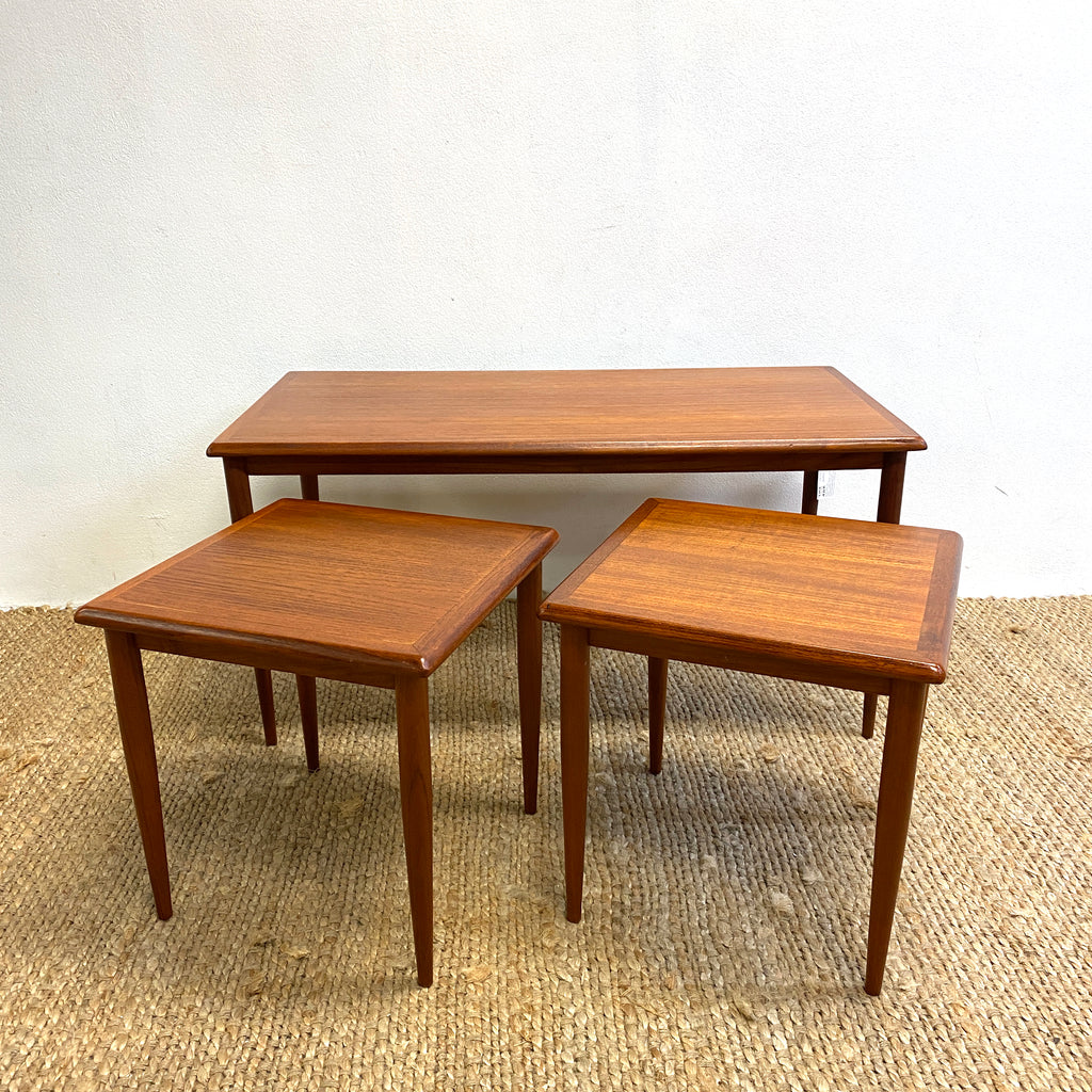 Set 3 1970's Nesting Occasional Coffee Tables