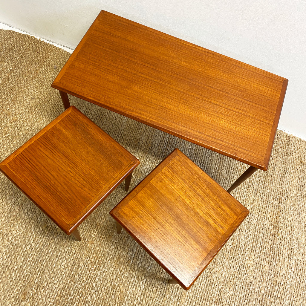 Set 3 1970's Nesting Occasional Coffee Tables
