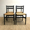 4 x Danish Cord Chairs With Beech Frames