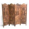 4 Panel Teak Hand Carved Screen