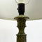 Pair Mid Century 1960's Green Ornate Dolphin Table Lamps