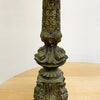 Pair Mid Century 1960's Green Ornate Dolphin Table Lamps