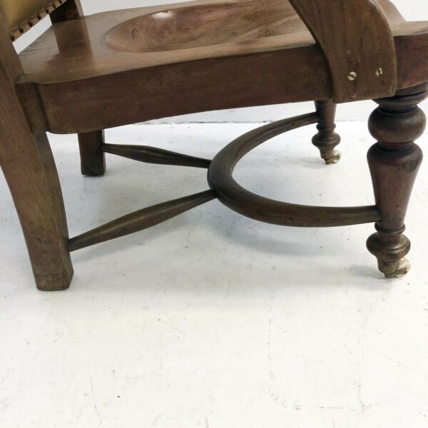 Antique Arts And Crafts carved Oak Armchair