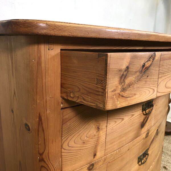 Antique Baltic Pine European Chest of Drawers