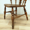 Antique Wooden Spindle Back Elm Elbow Dining Chair Seat c1880
