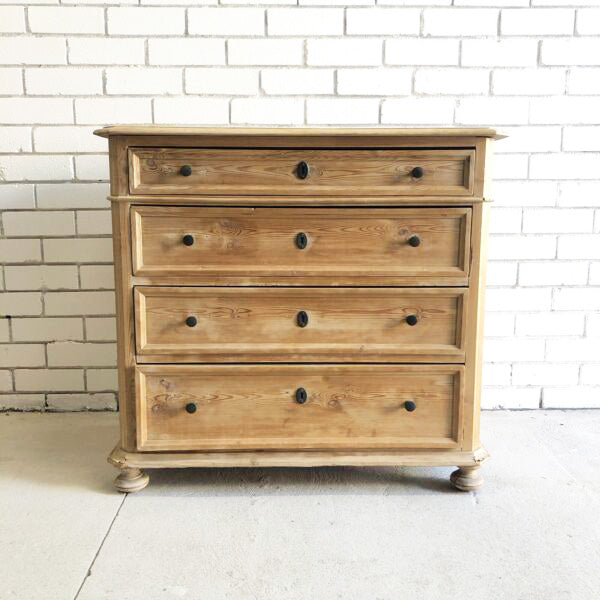 Antique European Baltic Pine Chest of Drawers
