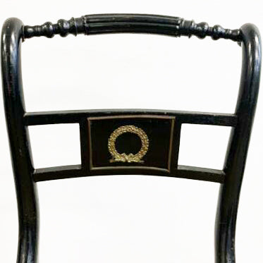 Antique 19th Century Regency Ebonised Chair c1820