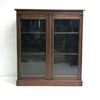 Antique Maple Edwardian Bookcase On Plinth Base