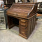 Antique Roll Top Desk With Locking Mechanism