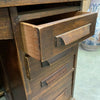 Antique Roll Top Desk With Locking Mechanism