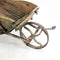 Antique Rustic Wrought Iron Wheel Barrow
