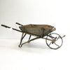 Antique Rustic Wrought Iron Wheel Barrow