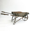 Antique Rustic Wrought Iron Wheel Barrow