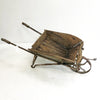 Antique Rustic Wrought Iron Wheel Barrow