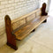 Antique Solid Oak Church Pew Bench Seat