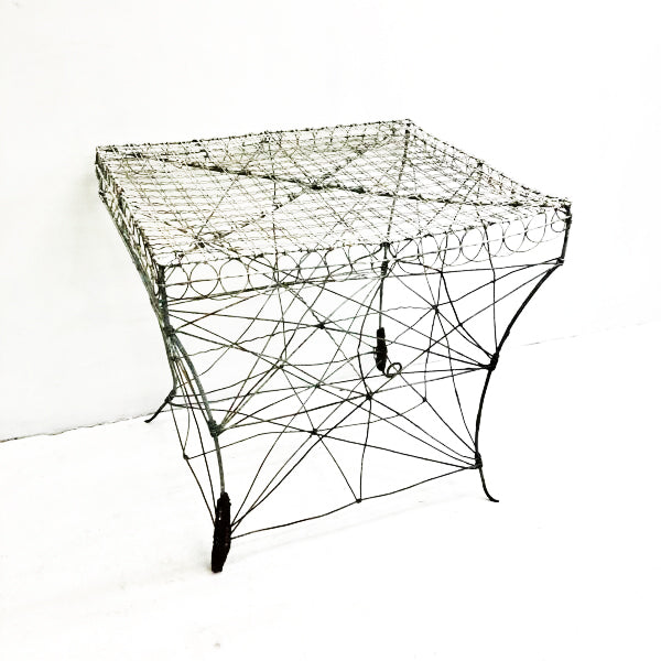 Antique Victorian Wire Garden Table