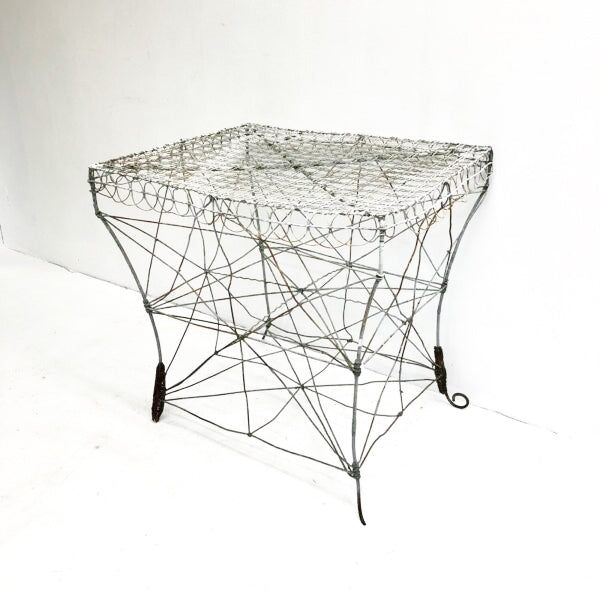 Antique Victorian Wire Garden Table