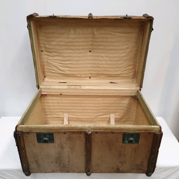 Antique Canvas Covered Trunk