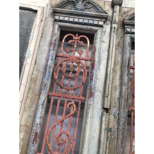Antique Grand Entry Architectural Rustic French Doors