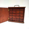 Compact Vintage Cedar Cabinet Carry All with Drawers