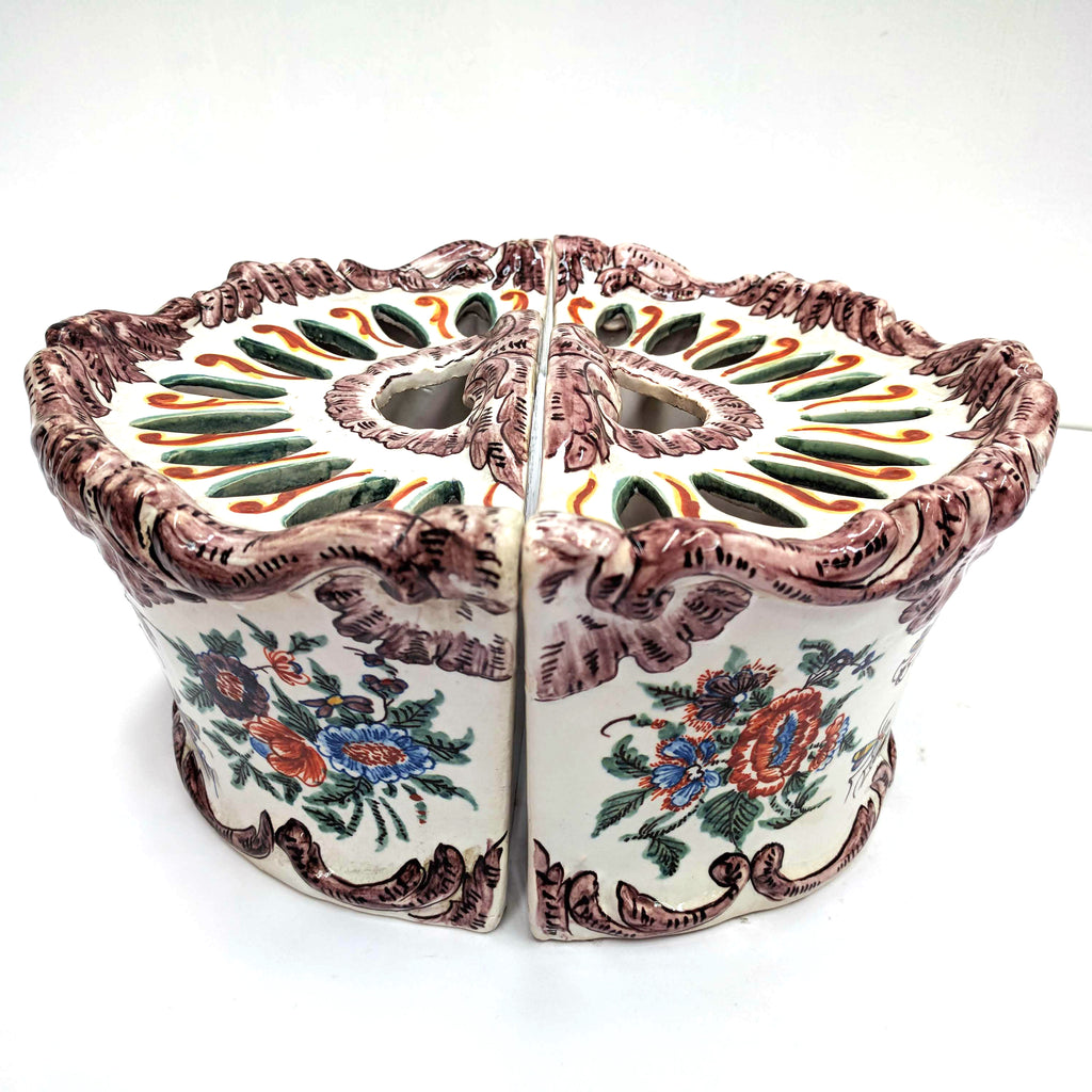 Pair of Antique French Faience Vases The Design Ark Sydney