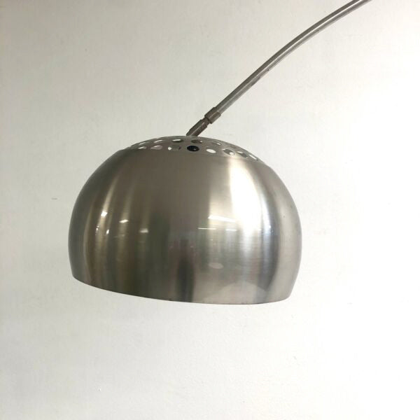 Contemporary Arc Floor Lamp With Black Marble Base