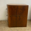 Pair Art Deco Walnut Veneer Bedside Cabinets