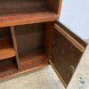Art Deco/Mid Century Crossover Cedar Book Shelves with Cabinet