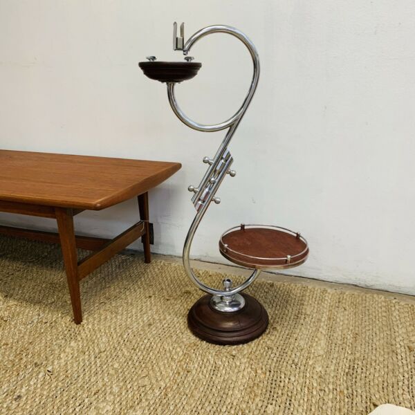 Art Deco Smokers Stand Side Table