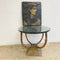 Art Deco Twisted 'Rope' Brass and Glass Side Occasional Table