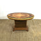 Art Deco Walnut Veneer Pedestal Base Coffee/Side Table