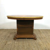 Art Deco Walnut Veneer Pedestal Base Coffee/Side Table