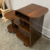 Fabulous Rare Art Deco Veneer 3 Tier Side Table Shelves