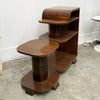 Fabulous Rare Art Deco Veneer 3 Tier Side Table Shelves