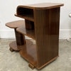 Fabulous Rare Art Deco Veneer 3 Tier Side Table Shelves
