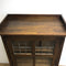 Art & Crafts Dark Stained Maple and Leadlight Cabinet Book Case