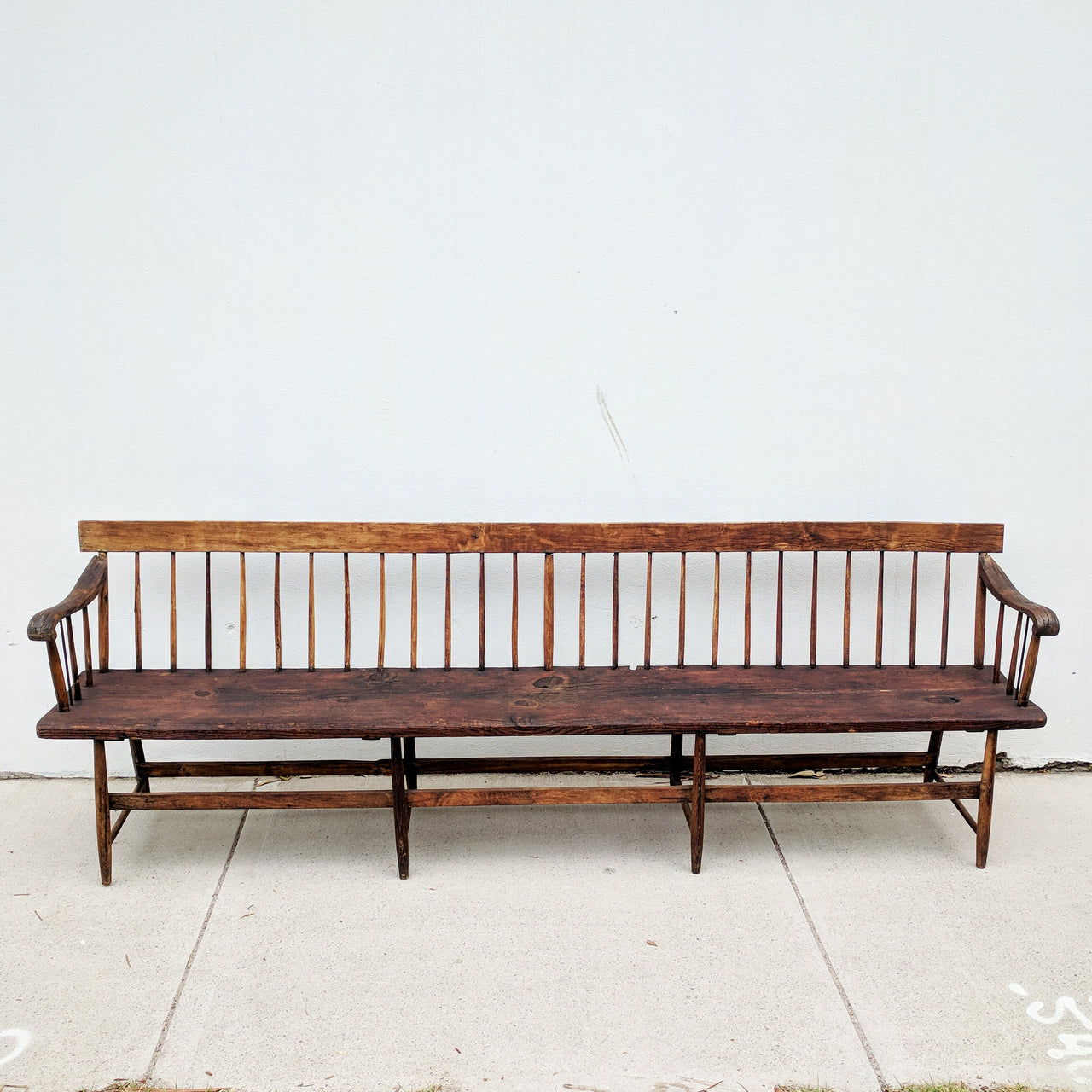 Antique Shaker Meeting House Bench Seat/ Church Pew