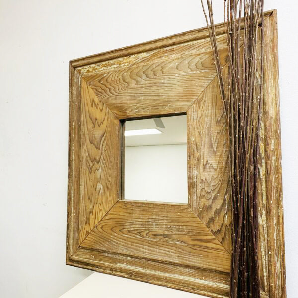 Bespoke Made Recycled Vintage Cedar Wall Mirror